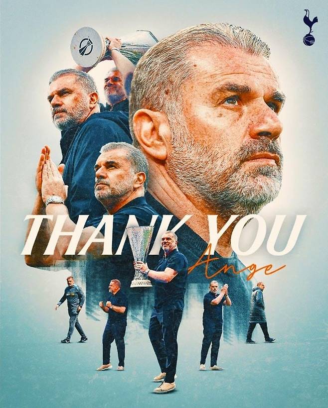 토트넘 구단이 포스테코글루 감독을 경질했다. /토트넘 페이스북