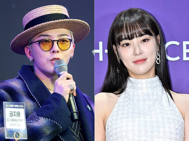 빅뱅 지드래곤(왼쪽)과 배우 이주연. 뉴스1