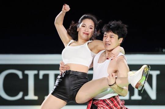 임해나와 권예의 갈라쇼 연기. 사진[연합뉴스]