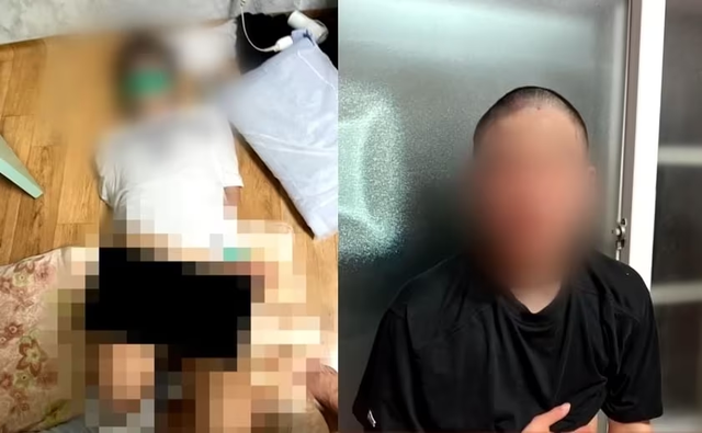 가해자들이 찍은 A 군의 학폭 피해 영상. JTBC 사건반장 갈무리