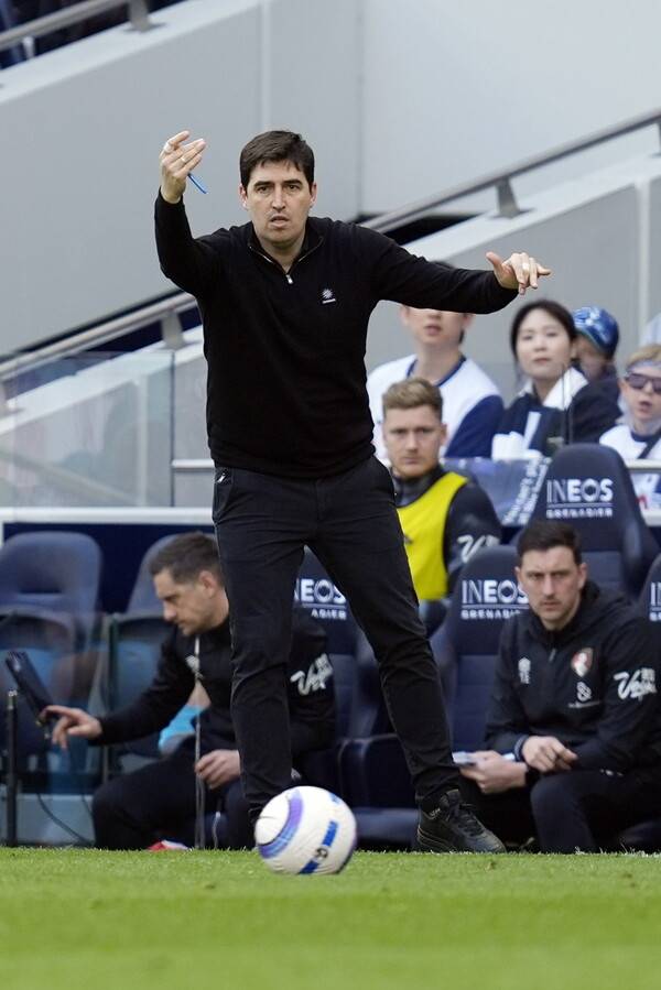 ▲ 토트넘 홋스퍼가 엔제 포스테코글루 감독과 결별을 할 경우 선임 가능성 있는 두 명의 감독으로 알려진 안도니 이라올라 AFC본머스 감독(사진 위)과 마르코 실바 풀럼FC 감독(사진 아래). ⓒ연합뉴스/EPA/REUTERS