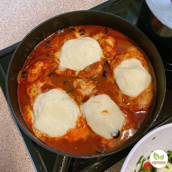 생모짜렐라를 더한 모습
