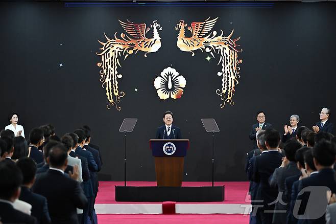 이재명 대통령이 제21대 대통령 취임 선서를 하고 있다. 2025.6.4/뉴스1 ⓒ News1 국회사진기자단