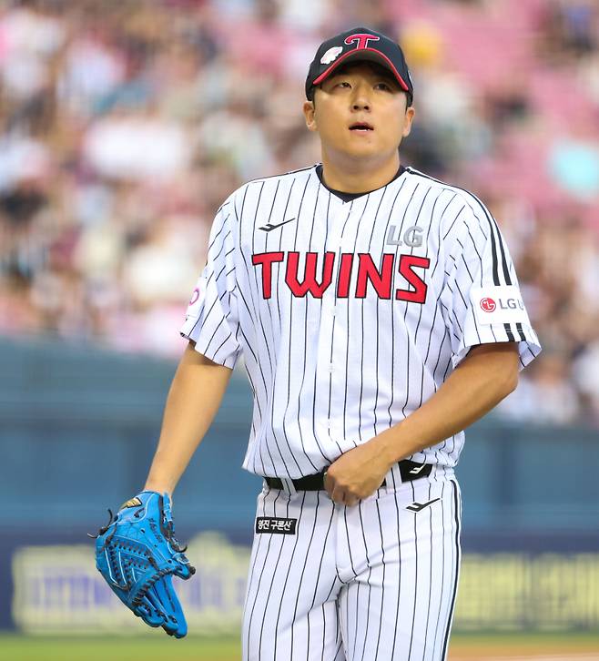 지난달 14일 잠실 키움 히어로즈전에서 송승기의 모습. 구단 제공