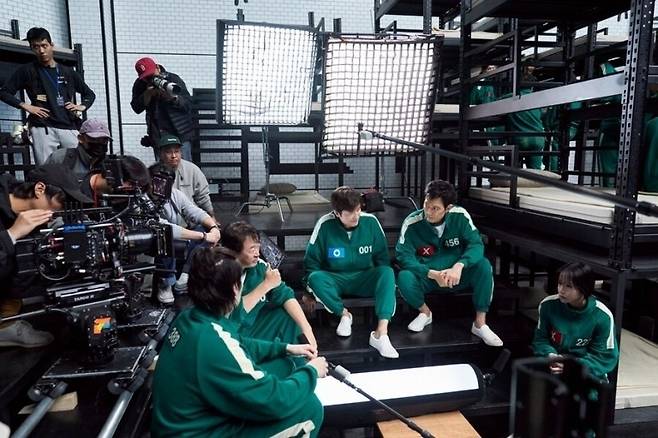 넷플릭스 ‘오징어게임’ 촬영 모습 [사진, 넷플릭스]