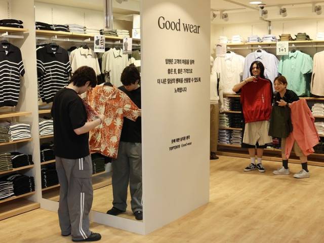 롯데백화점 대구점에 위치한 탑텐 매장. 사진제공=롯데백화점