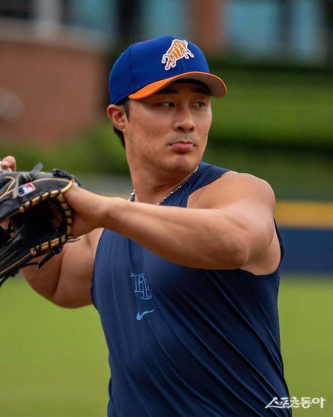 탬파베이 김하성은 오는 17~20일 열릴 볼티모어전에서 빅리그 복귀를 앞두고 있다. 오른쪽 어깨 수술에서 돌아와 새 소속팀에서 데뷔전을 치를 예정이다.｜더럼 불스 공식 인스타그램 계정&nbsp;