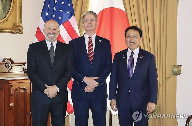 미일 4차 관세 협상 [교도 연합뉴스 자료사진. 재판매 및 DB 금지]