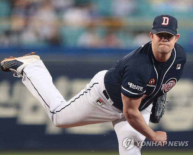 두산에서 뛰던 스톡 [연합뉴스 자료사진]