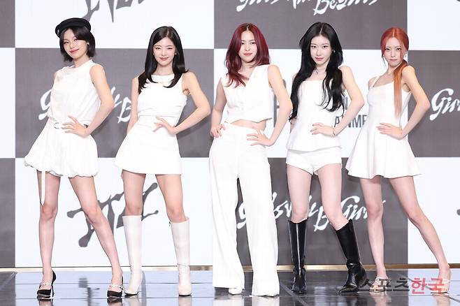 새 미니 앨범 '걸스 윌 비 걸스(Girls Will Be Girls)' 발매 기념 기자간담회에 참석한 그룹 ITZY(있지). ⓒ이혜영 기자 lhy@hankooki.com