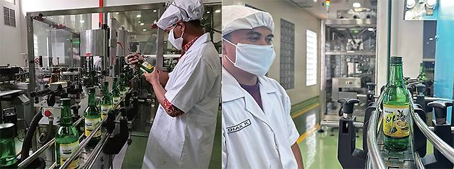 인도네시아 동부자바주 대표 도시인 말랑에 있는 바람소주 공장. 연간 50만 병의 소주를 생산하는 곳으로, 대선주조와 무학 출신인 옥점조 공장장이 한국의 희석식 소주 제조 공정을 고스란히 재현했다. /바람소주