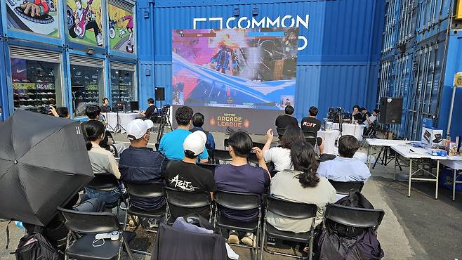 '길티기어 스트라이브' 대회 진행 모습