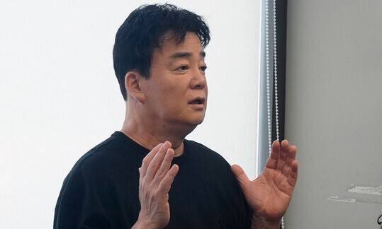 미디어 간담회에서 발언 중인 백종원 더본코리아 대표. 더본코리아 제공