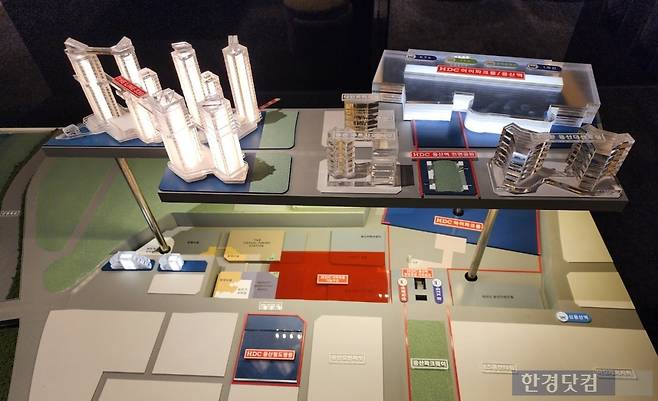 HDC현대산업개발은 용산정비창 전면1구역에 용산역, 신용산역 등과 연결된 지하공간 복합 개발을 제안했다. 사진=오세성 한경닷컴 기자