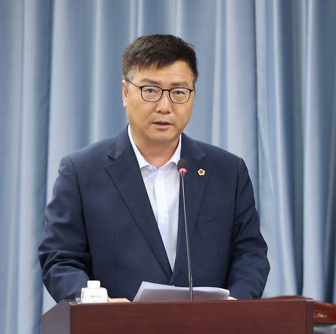 최동익(민주 비례) 의원이 대표 발의한 ‘저탄소·친환경 인증 농산물의 녹색제품 지정을 위한 법령 개정 촉구 건의안’이 9일 열린 제391회 제1차 정례회 농수산위원회 회의를 통과했다. /전남도의회