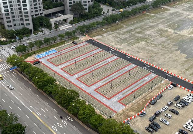 GTX-A 킨텍스역 임시 공영주차장. 고양시 제공