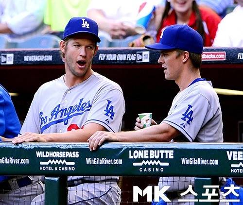 커쇼와 그레인키는 지난 2013년부터 2015년까지 다저스에서 함께 뛰었다. 사진= MK스포츠 DB
