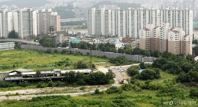 지난 2020년 8월 용산정비창 전면 1제구역 전경 /사진=김휘선 기자