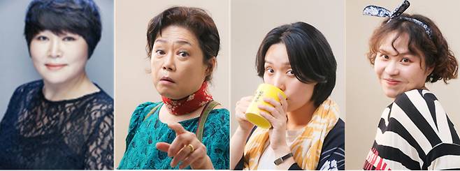나옥희 대표와 연극 타인에 출연하는 장연익·정예지·박지원 배우.(왼쪽부터)/사진제공=58번국도
