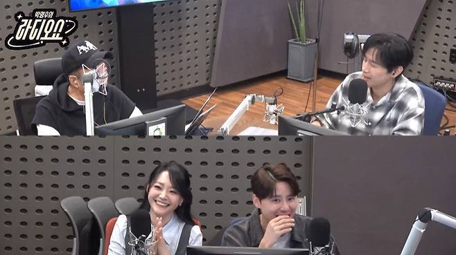 왼쪽 위부터 시계방향으로 박명수, 손준호, 김준수, 김소현 (사진=KBS 쿨FM ‘박명수의 라디오쇼’ 캡처)