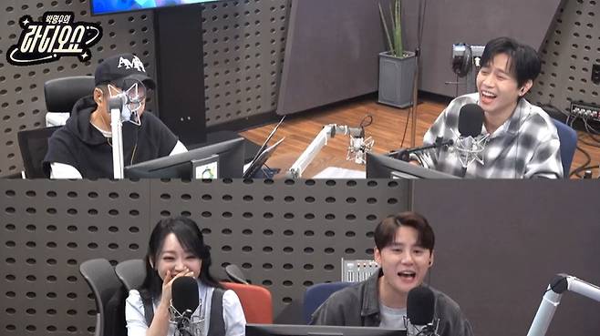 왼쪽 위부터 시계방향으로 박명수, 손준호, 김준수, 김소현 (사진=KBS 쿨FM ‘박명수의 라디오쇼’ 캡처)