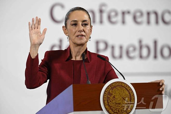 클라우디아 셰인바움 멕시코 대통령. ⓒ AFP=뉴스1 ⓒ News1 우동명 기자