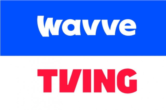 티빙 웨이브 로고