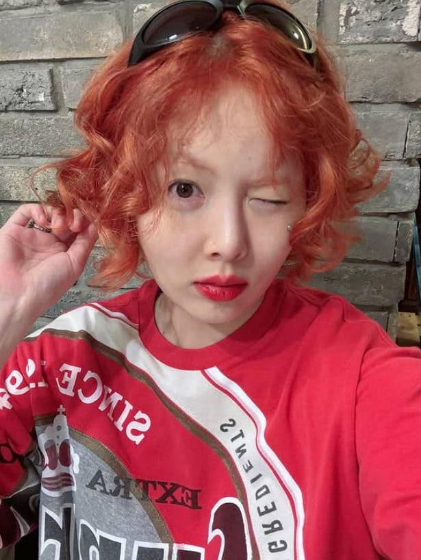 현아♥용준형, 붉은 헤어 컬러로 맞춘 부부 케미 사진출처: 현아 인스타그램 캡처