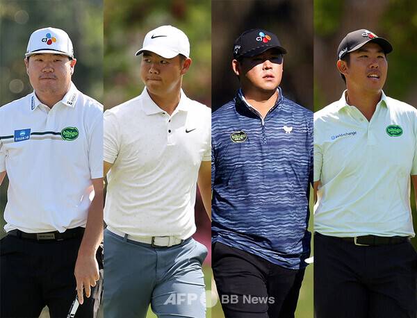 USGA가 주관하는 2025년 미국프로골프(PGA) 투어 메이저 대회 US오픈에 출전하는 임성재, 김주형, 김시우, 안병훈 프로. 사진제공=ⓒAFPBBNews = News1