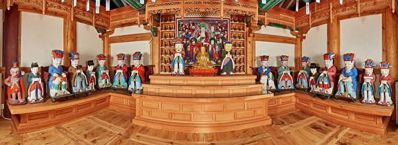 군위 인각사 명부전 석조불상 일괄  [사진=대구시]