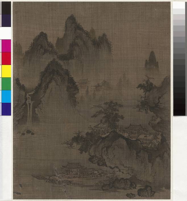 안견이 그린 ‘사시팔경도’ 중 초여름 장면. [국립중앙박물관]