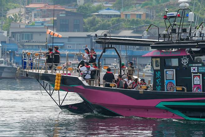 [고성=뉴시스] 고성 저도 대문어축제 행사장 모습.(사진=고성군 제공)photo@newsis.com *재판매 및 DB 금지