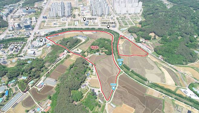 [당진=뉴시스] 충남 당진시 대덕동 1309번지 일원 당진호수공원 위치도. (사진=당진시 제공) 2025.06.10. photo@newsis.com *재판매 및 DB 금지