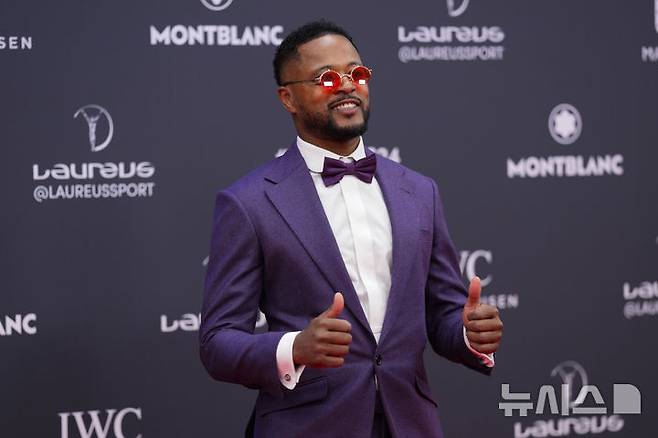 [마드리드=AP/뉴시스] 전 프랑스 남자 축구 대표선수 파트리스 에브라. 2024.04.22.