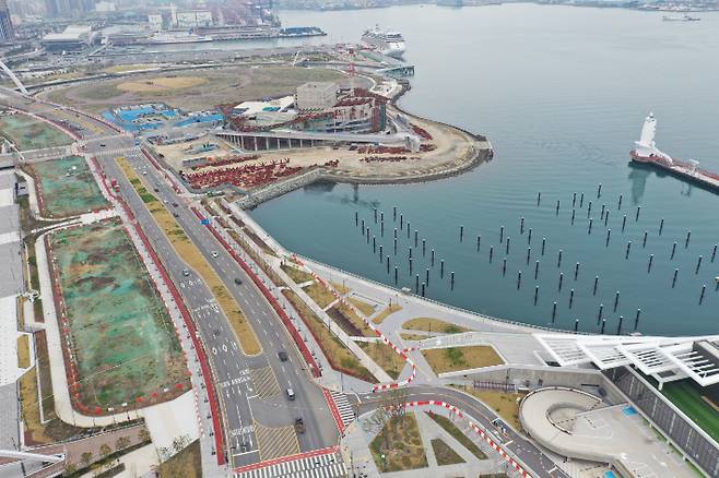 부산항 북항 재개발 1단계 부지. 부산항만공사 제공