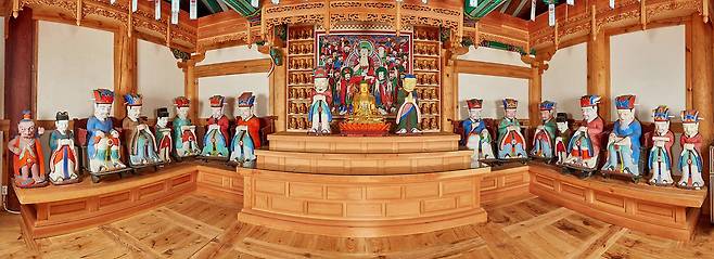 군위 인각사 명부전 석조불상 일괄. 대구시 제공