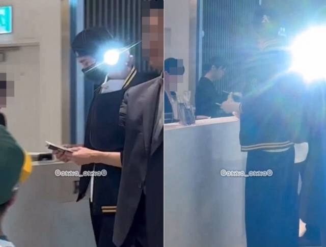 지난 2024년 7월12일 배우 변우석이 인천국제공항을 통해 홍콩으로 출국하는 과정에서 경호업체 직원들이 공항 출입 게이트를 통제하고 일반 승객들에게 손전등을 비추는 모습. SNS 캡처