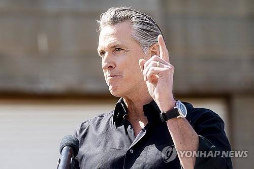 뉴섬 캘리포니아 주지사 [AP 연합뉴스 자료사진 재판매 및 DB금지]