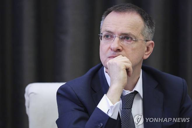 블라디미르 메딘스키 러시아 크렘린궁 보좌관 [AP/크렘린풀 연합뉴스 자료사진. 재판매 및 DB 금지]