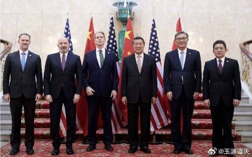 미중 런던 고위급 무역회담 [위위안탄톈 웨이보 캡처. 재판매 및 DB 금지]