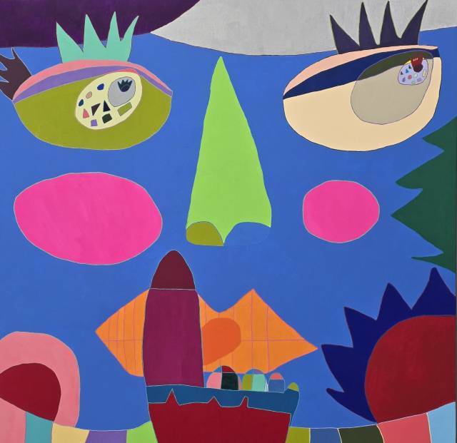 정지원, 쉿!!, 2023, acrylic on canvas, 162.1x130.3cm