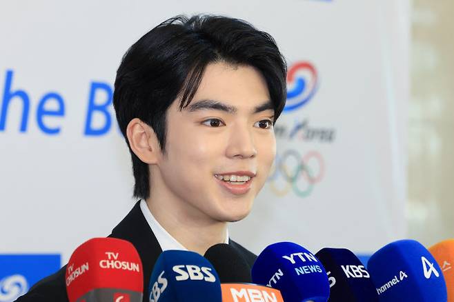 대한체육회 선수위원회 신임위원에 무투표 당선된 한국 피겨스케이팅 간판 차준환. 사진=연합뉴스