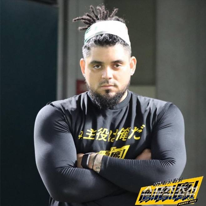 2023년부터 소프트뱅크 주전 마무리로 던진 오수나. 고쿠보 감독은 당분간 주전 마무리 없이 가겠다고 밝혔다. 사진캡처=소프트뱅크 호크스 SNS