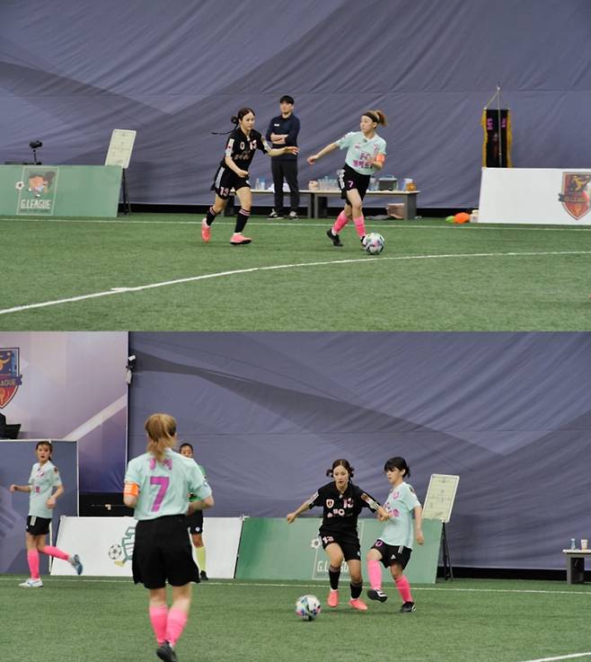 ‘골 때리는 그녀들’(골때녀) B조 여덟 번째 경기에서는 전승 행진 중인 ‘FC원더우먼’과 상대 전적 우세를 가진 ‘FC발라드림’의 맞대결이 성사돼 관심이 집중되고 있다. 카바디 국가대표 출신 우희준과 일본 대표 마시마의 활약으로 빠르게 성장한 원더우먼은 조직력과 전술에서 정점을 찍으며 B조 1위를 수성하고 있으며, 반면 발라드림은 서기와 정예원을 중심으로 창의적인 공격 전술을 펼치며 꾸준한 상승세를 보여주고 있다. 특히 주목되는 구도는 원더우먼의 에이스 마시마와 지난 경기 해트트릭을 기록한 정예원의 맞대결로, 정예원이 마시마 봉쇄를 위한 전담 수비에 나서면서 경기에 긴장감을 더하고 있다. 발라드림의 현영민 감독은 직접 마시마를 흉내 내는 ‘현시마’ 작전을 통해 맨마킹 훈련을 지휘했고, FC원더우먼은 ‘무한 스위칭’과 키썸 중심의 빌드업 전술로 맞불을 놓을 예정이다. 양 팀 모두 철저한 준비를 예고한 가운데, 이번 경기가 B조 순위 판도를 바꿀 결정적 한 판이 될 전망이다.