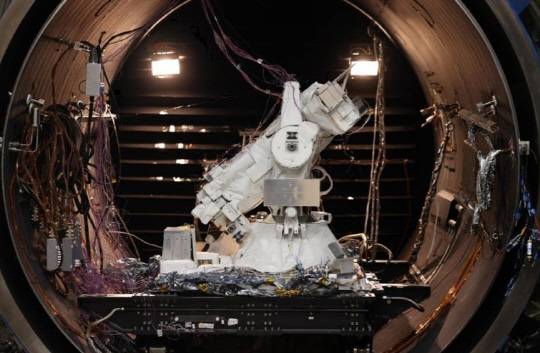 국제우주정거장(ISS)에 설치된 '태양 코로나그래프'.