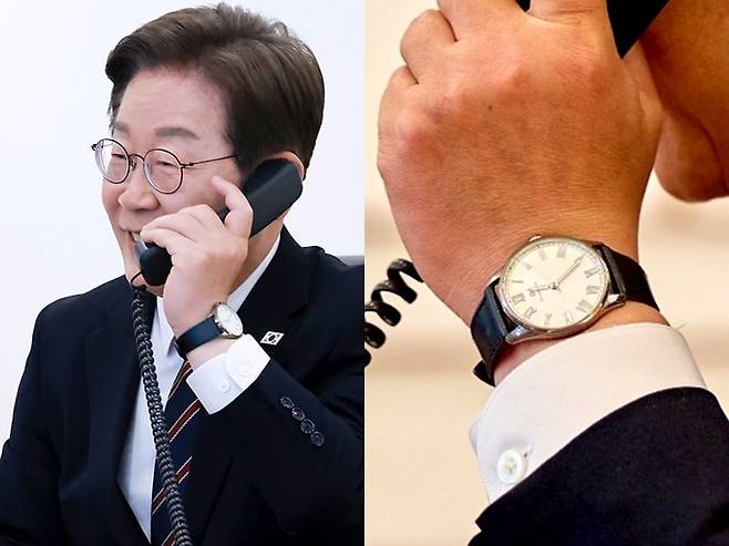 이재명 대통령 손목 시계. /사진=연합뉴스