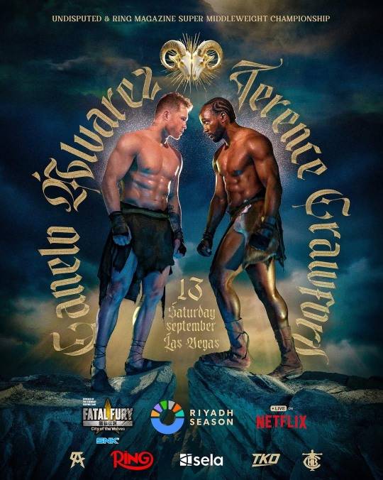 9월 14일 미국 라스베이거스에서 열릴 카넬로 vs 크로퍼드전. 사진[연합뉴스]