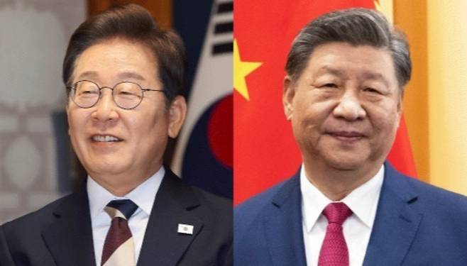 이재명 대통령과 시진핑 중국 국가주석이 10일 한중 협력 필요성에 공감했다. / 그래픽=뉴스1
