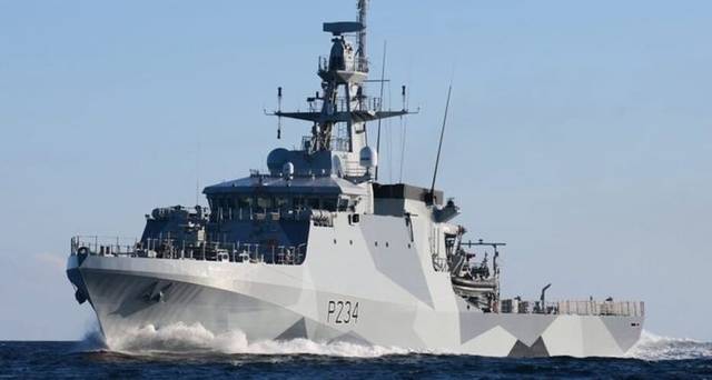 영국이 한반도 주변의 북한 해상 환적 등 불법 활동 감시를 위해 투입한 HMS 스페이함. 영국 국방부 홈페이지 캡처/뉴시스