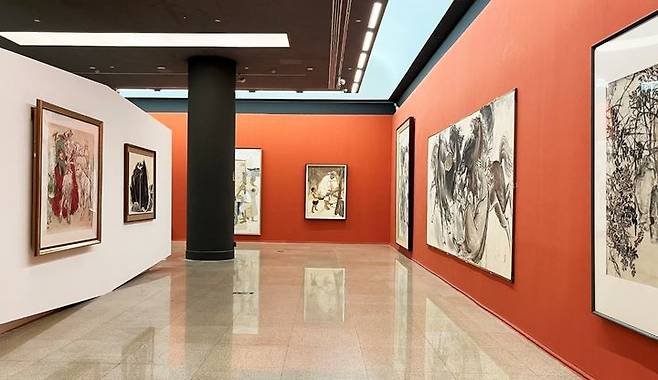 베이징미술관에서 개막한 '수묵별미(水墨別美): 한·중 근현대 회화'전시 전경. *재판매 및 DB 금지